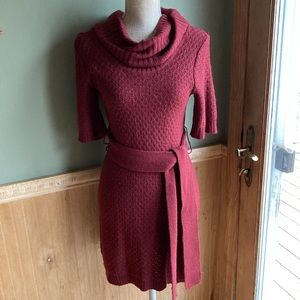 Suzie in the City cranberry sweater dress